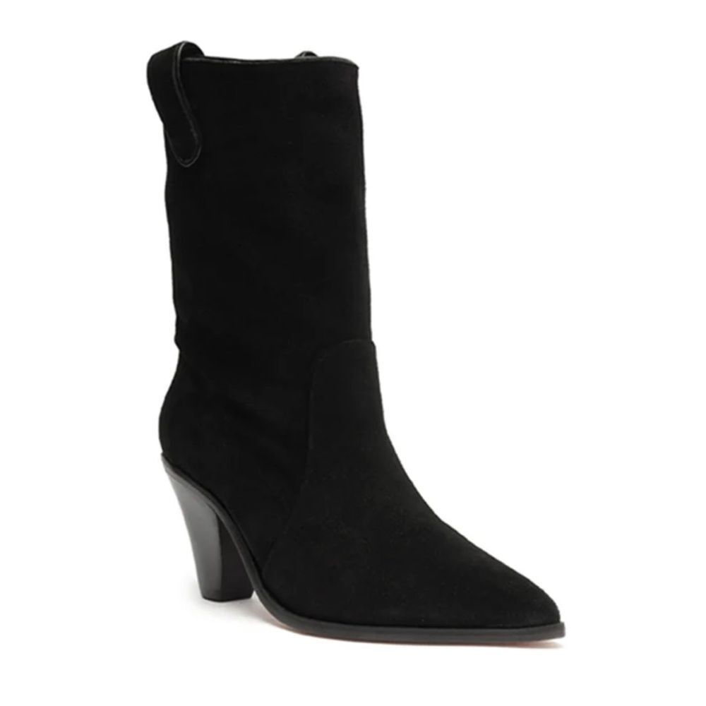 Schutz Mackie Women's Black Suede Ankle Boots size 10 - Picture 2 of 5